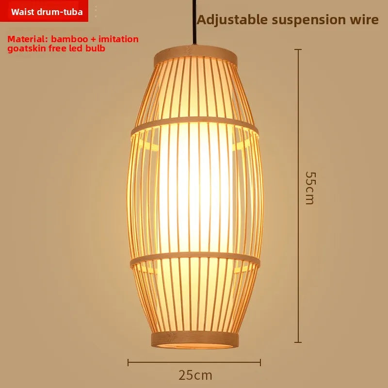 Zen Bamboo Chandelier | 80+ Woven Styles | Home & Commercial Use