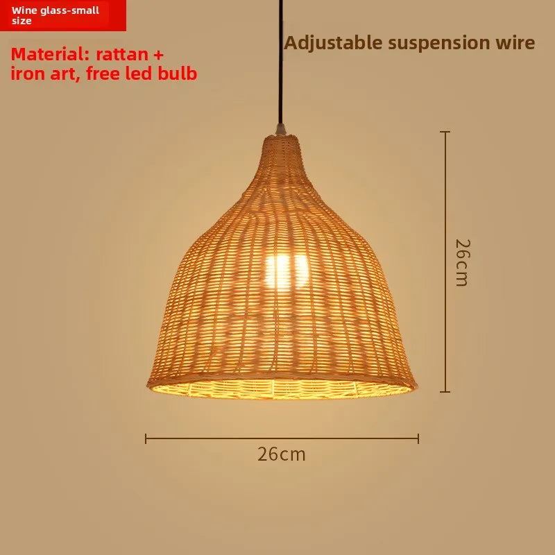 Zen Bamboo Chandelier | 80+ Woven Styles | Home & Commercial Use
