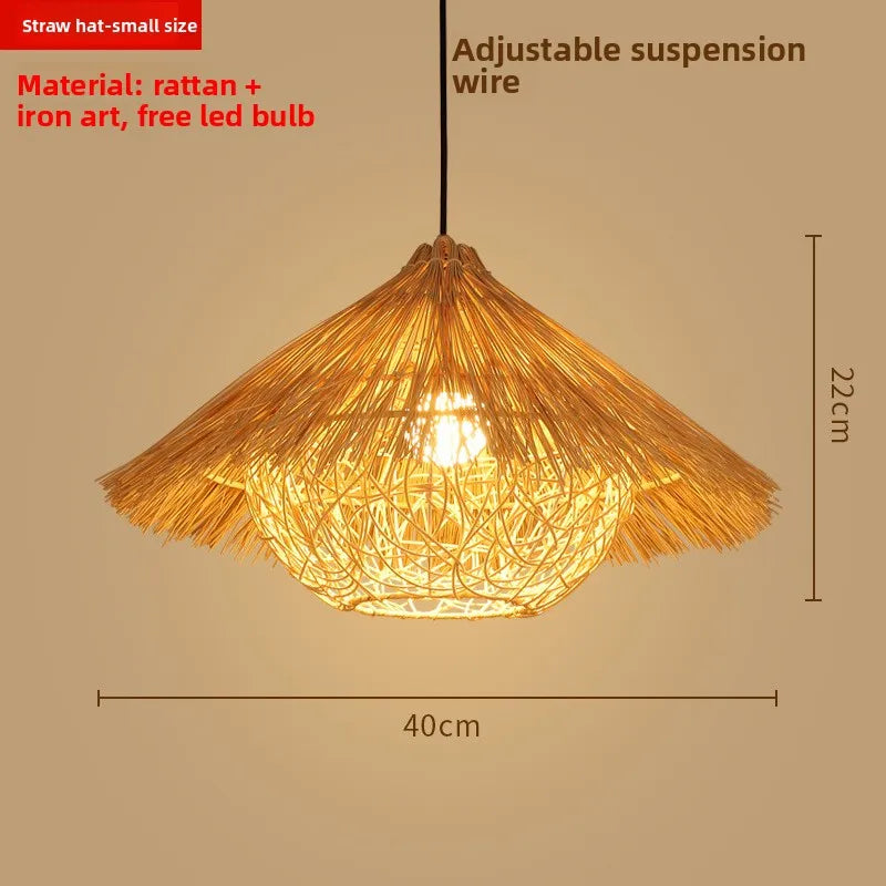 Zen Bamboo Chandelier | 80+ Woven Styles | Home & Commercial Use