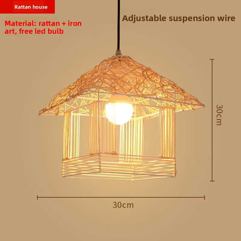 Zen Bamboo Chandelier | 80+ Woven Styles | Home & Commercial Use