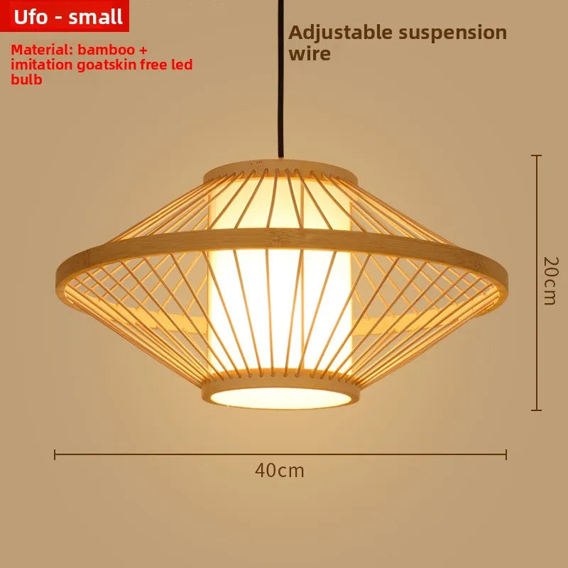 Zen Bamboo Chandelier | 80+ Woven Styles | Home & Commercial Use