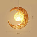 Handwoven Bamboo Pendant Light C|9 Options Available