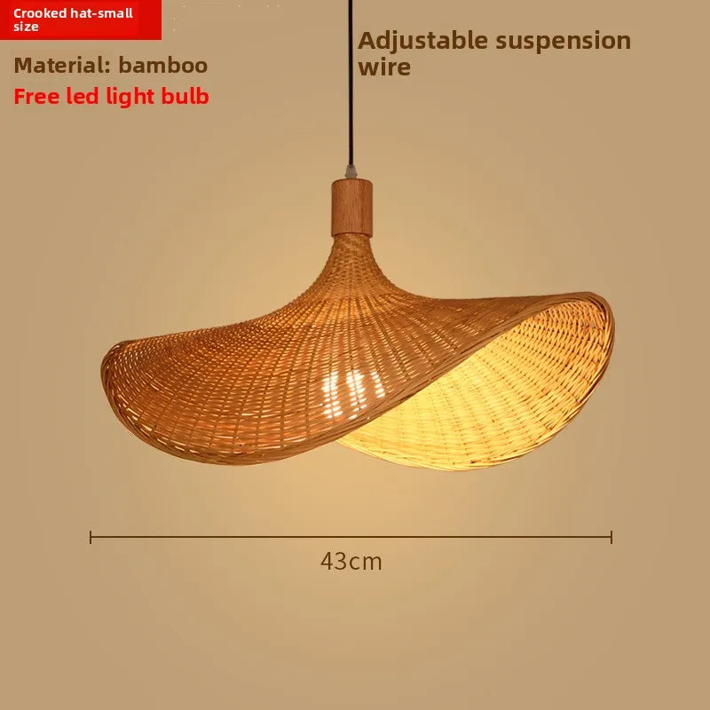 Zen Bamboo Chandelier | 80+ Woven Styles | Home & Commercial Use