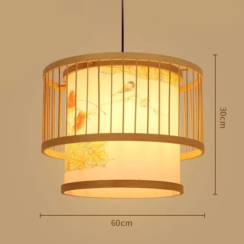 Zen Bamboo Chandelier| Home & Commercial Use|80 Options Available
