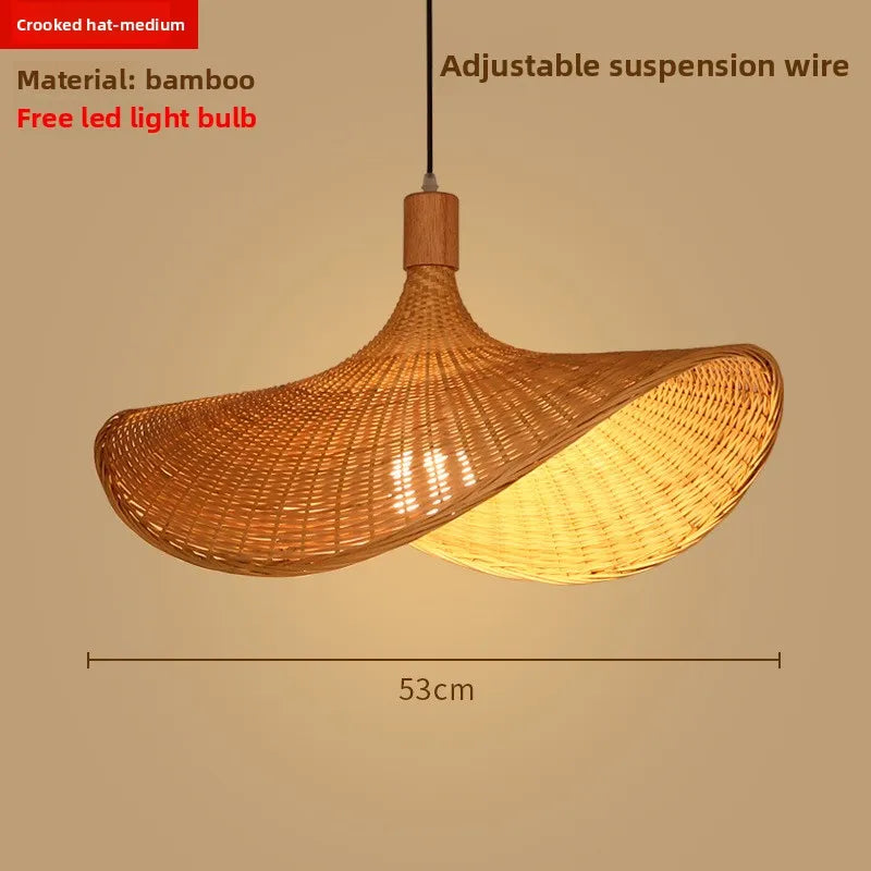 Zen Bamboo Chandelier | 80+ Woven Styles | Home & Commercial Use