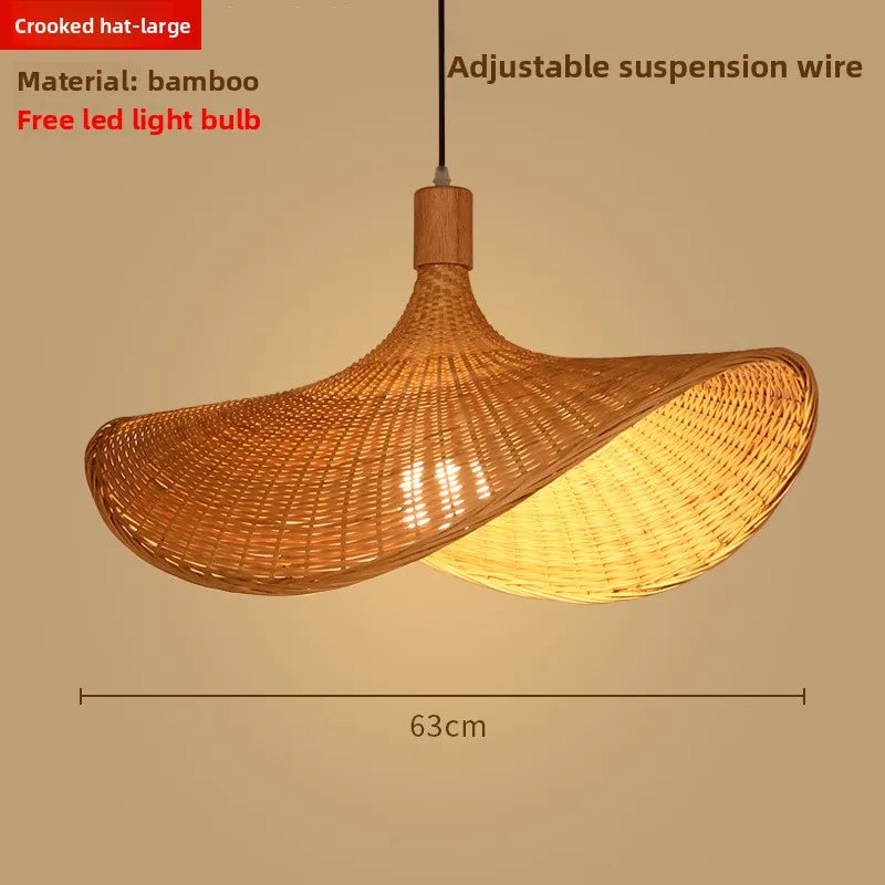 Zen Bamboo Chandelier | 80+ Woven Styles | Home & Commercial Use