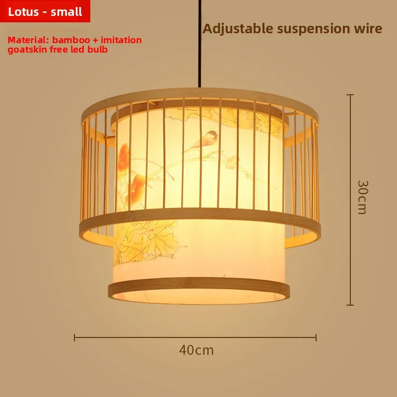 Zen Bamboo Chandelier | 80+ Woven Styles | Home & Commercial Use