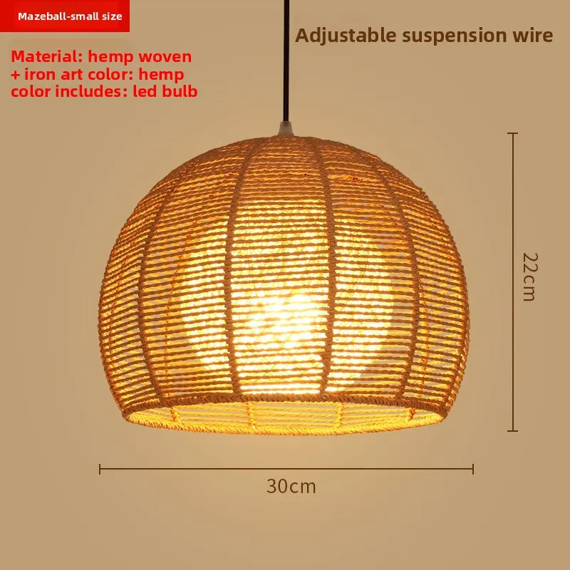 Zen Bamboo Chandelier | 80+ Woven Styles | Home & Commercial Use