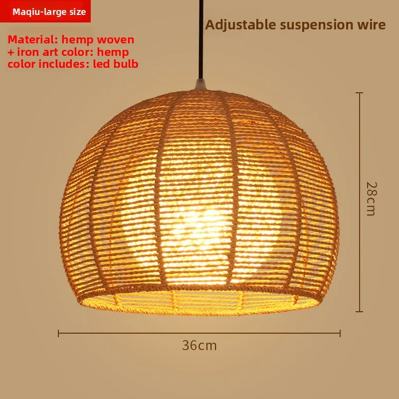 Zen Bamboo Chandelier | 80+ Woven Styles | Home & Commercial Use