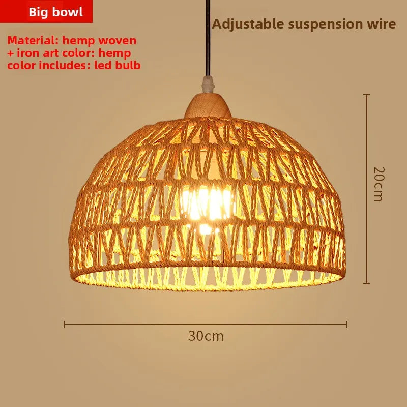 Zen Bamboo Chandelier | 80+ Woven Styles | Home & Commercial Use