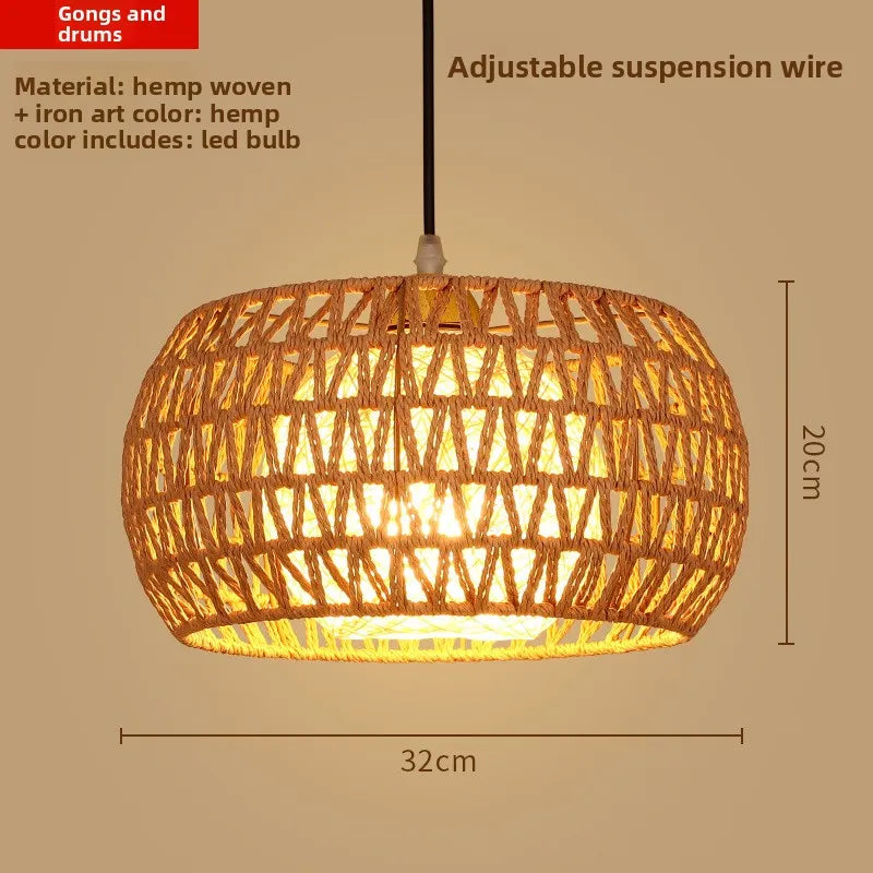 Zen Bamboo Chandelier | 80+ Woven Styles | Home & Commercial Use