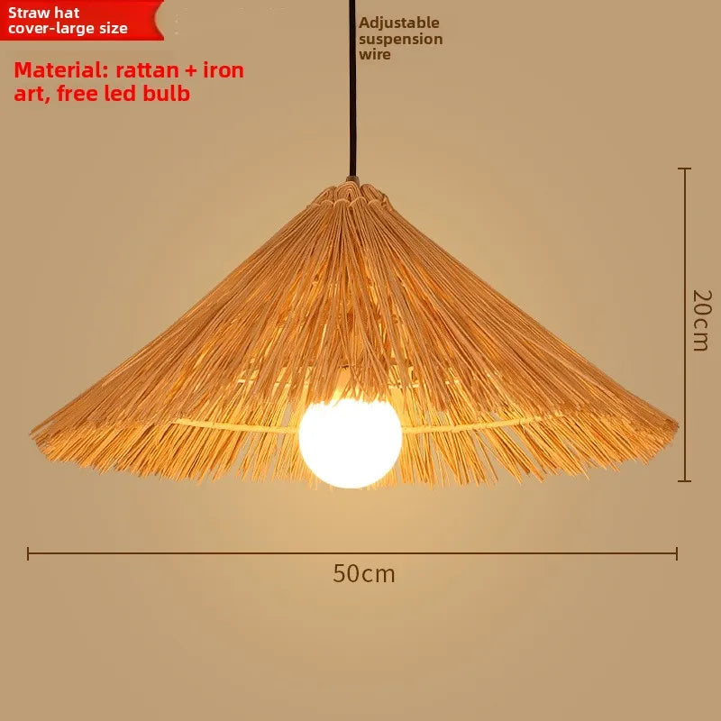 Zen Bamboo Chandelier | 80+ Woven Styles | Home & Commercial Use