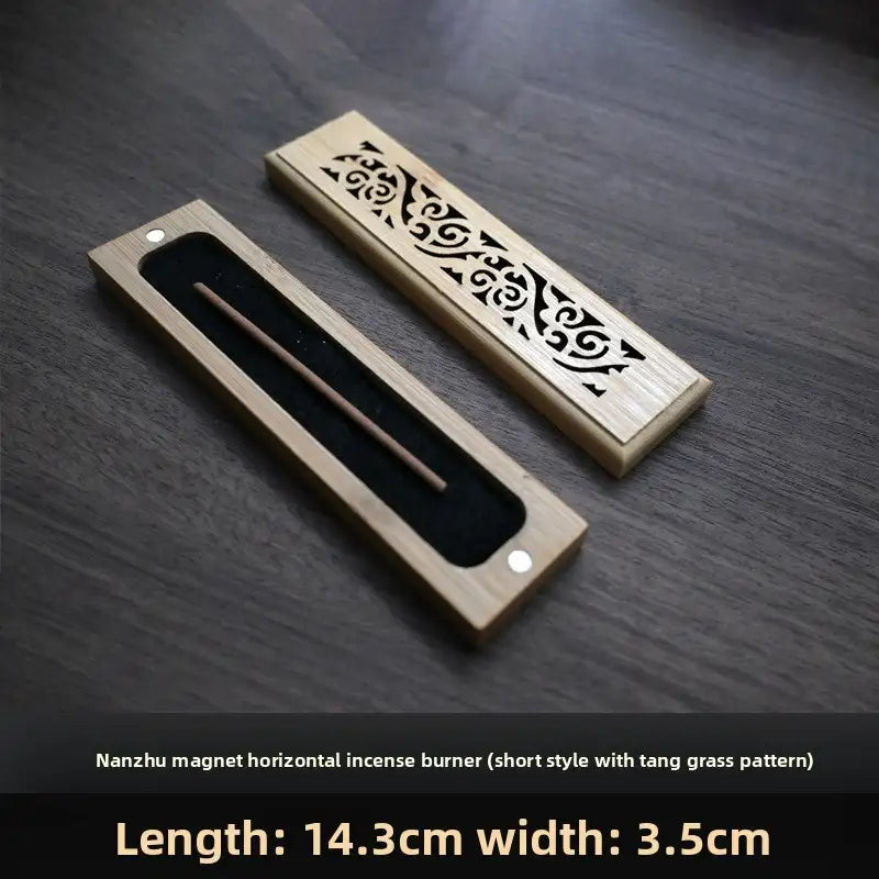 Bamboo Incense Burner Box – Home Zen Decor (4 Styles)