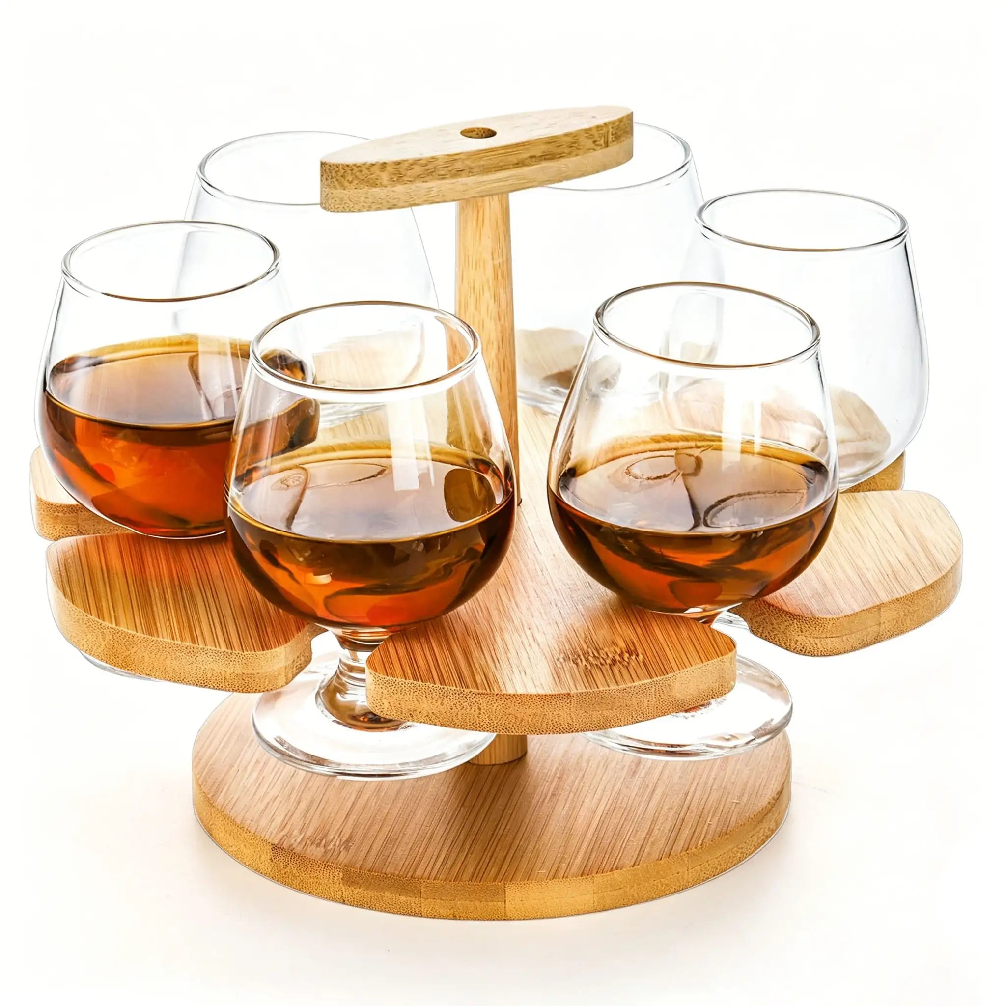 Solid Wood Wine Glass Tray Rack