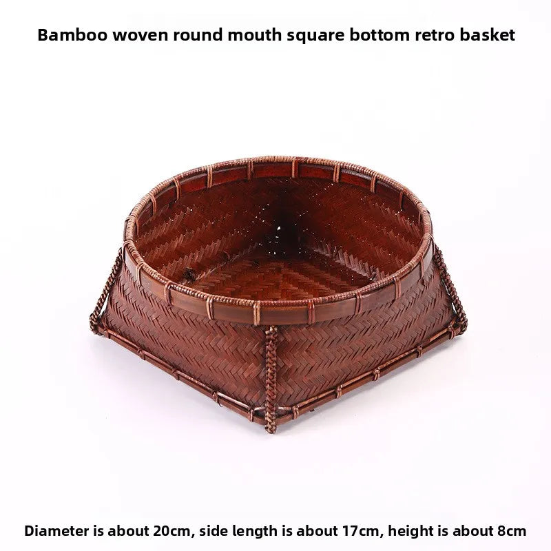 Handwoven Bamboo Fruit Basket – 2 Styles Available