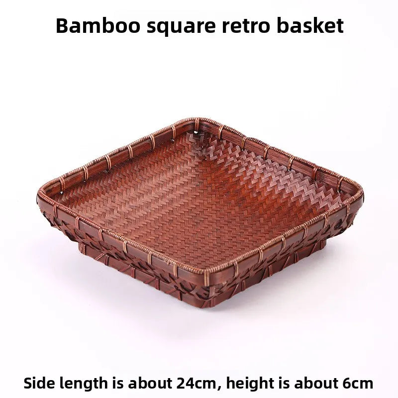 Handwoven Bamboo Fruit Basket – 2 Styles Available