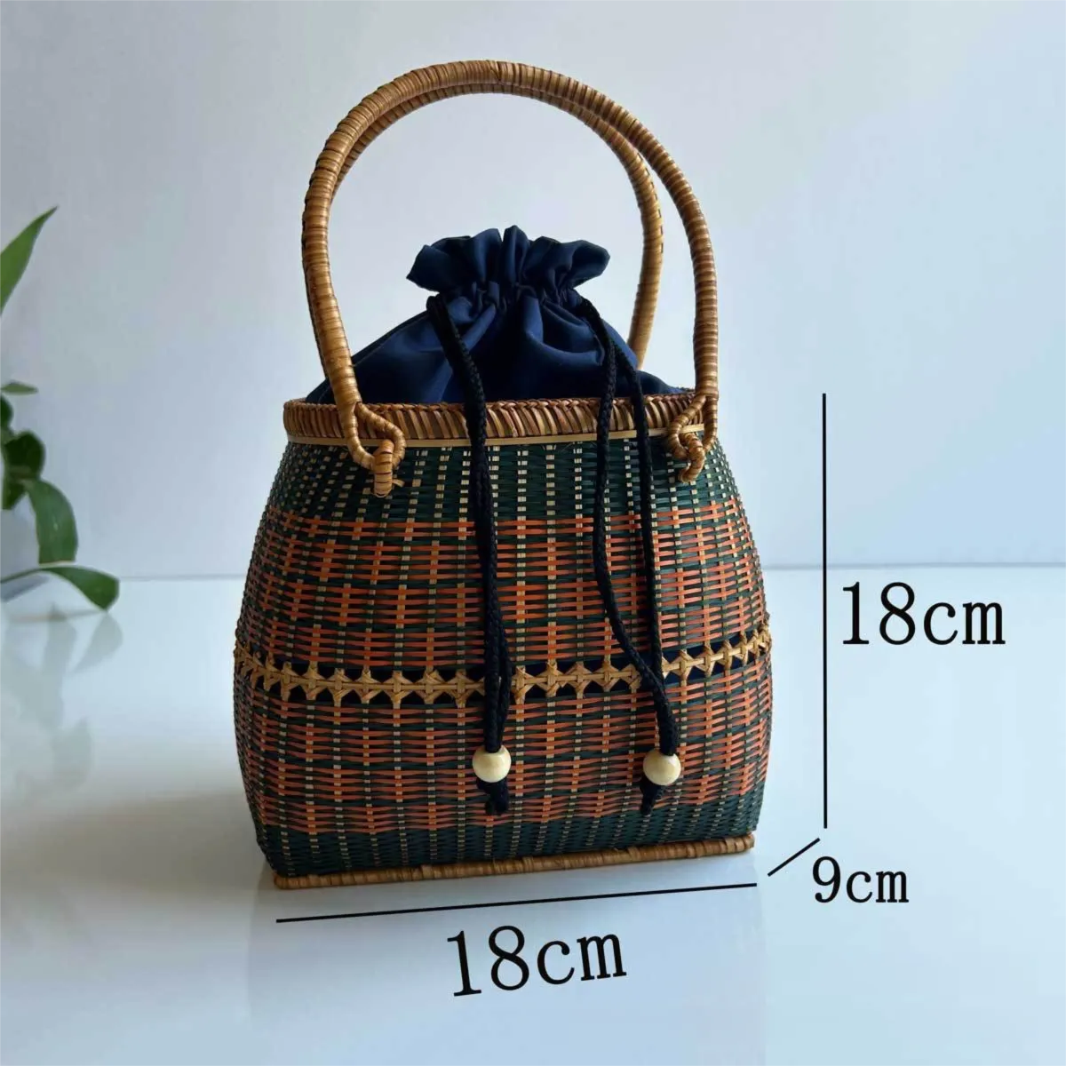 Vintage Bamboo Woven Tote Bag | Boho Beach Style – 6 Variants